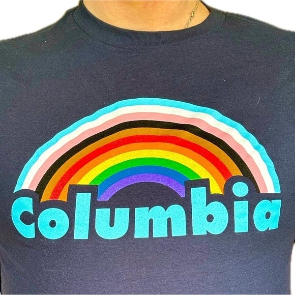 🆕 🏳️🌈🏳️⚧️ Columbia - Rainbow Diversity T- Shirt Size Small - Picture 4 of 6